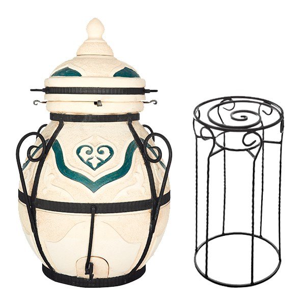 Тандыр Амфора Дастархан в комплекте со стойкой под крышку