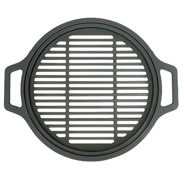 Решетка гриль чугунная Везувий 380мм (с ручками)