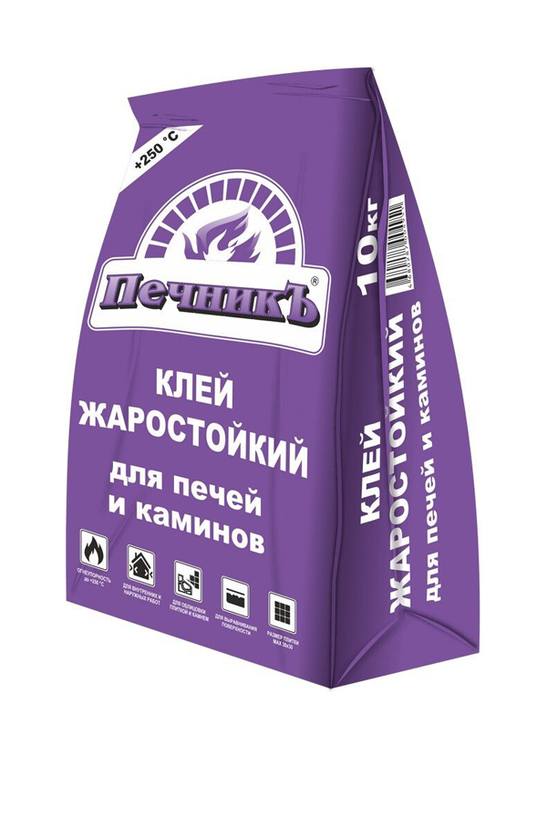 Клей жаростойкий для печей и каминов 3 кг