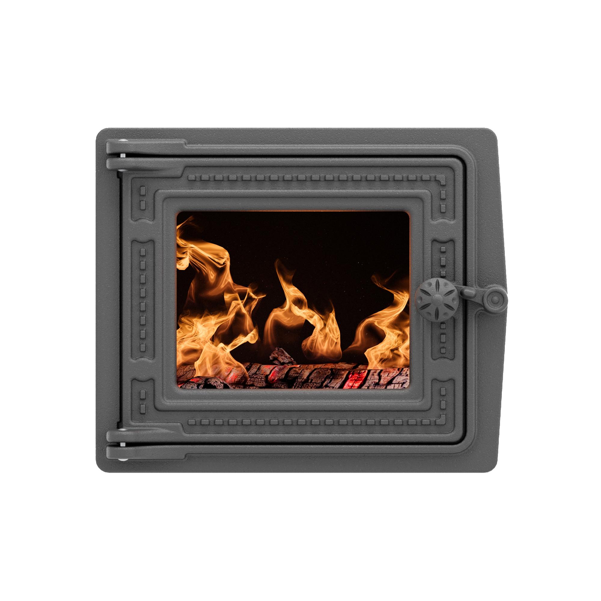 Дверка топочная ДТ-3БС, со стеклом