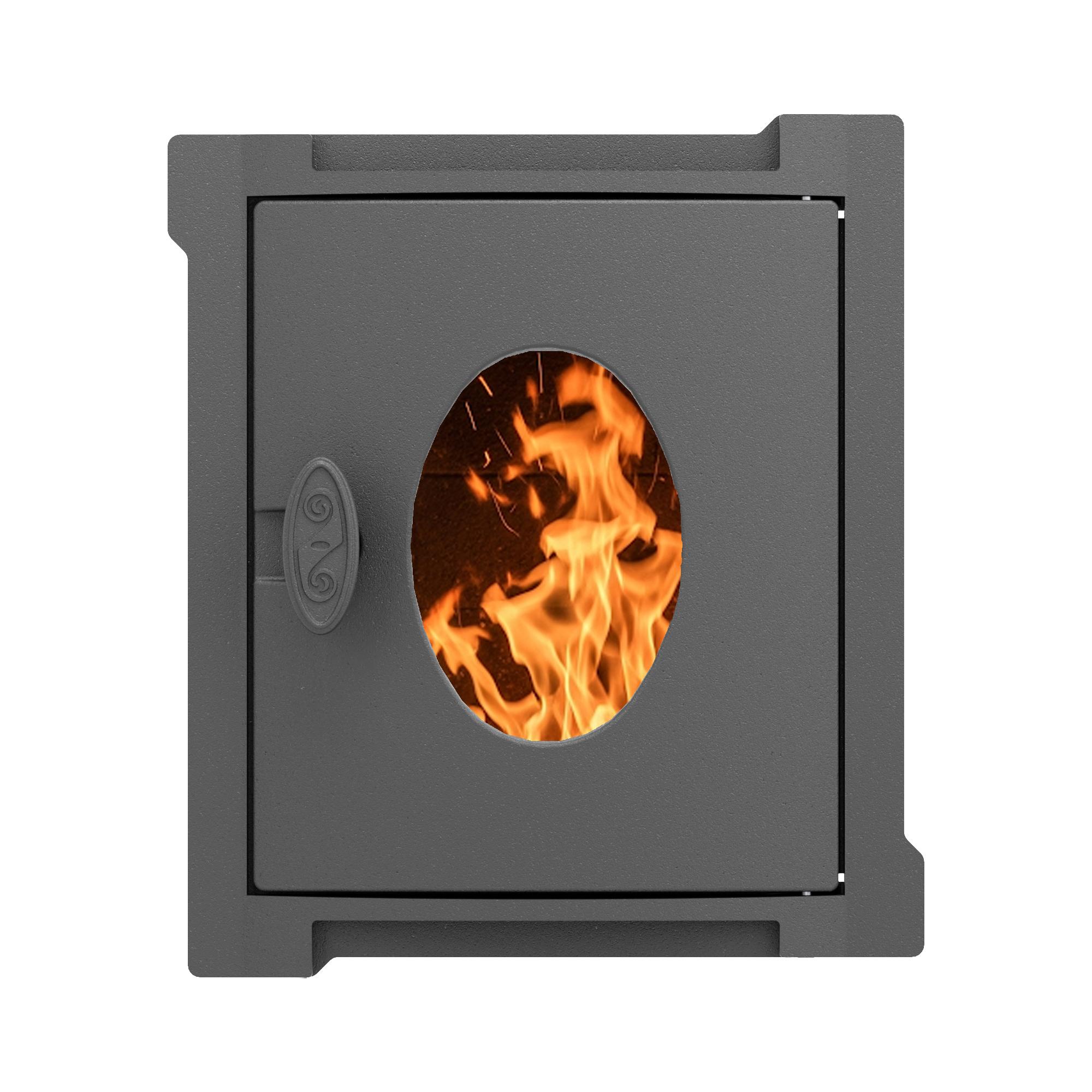 Дверка топочная уплотненная ДТУ-4АС, со стеклом