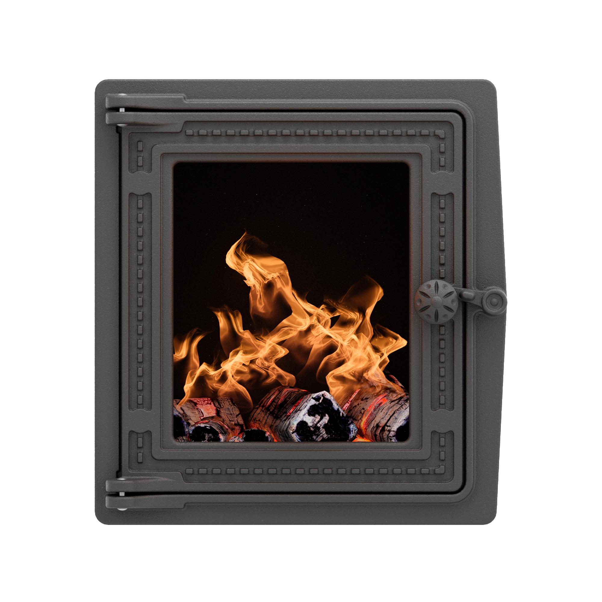 Дверка топочная ДТ-4БС, со стеклом