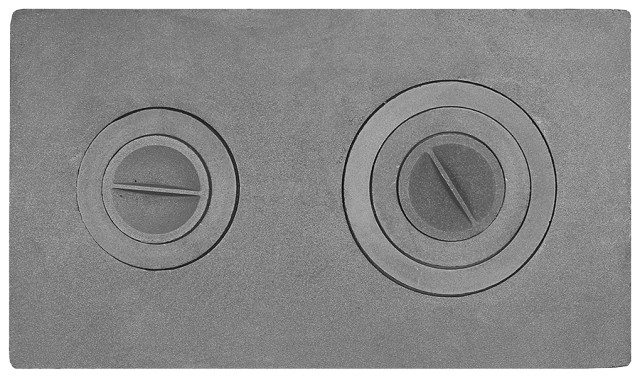 П2-3 плита цельная с двумя отверстиями для конфорок